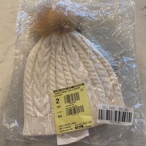 Jcrew factory Pom knit beanie